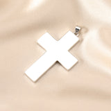 Cross Pendant Bezel Settings for Resin Jewelry DIY 26x38MM