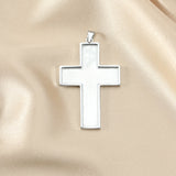 Cross Pendant Bezel Settings for Resin Jewelry DIY 26x38MM