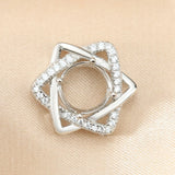 Breast Milk Resin 925 Silver Pendant Blank DIY Charm