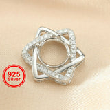 Breast Milk Resin 925 Silver Pendant Blank DIY Charm