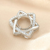 Breast Milk Resin 925 Silver Pendant Blank DIY Charm