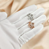 Breast Milk Resin Pear Ring Setting Solid 925 Sterling Silver Plated DIY Ring