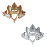 Breast Milk Resin Ring Setting 925 Sterling Silver Plated DIY Ring