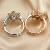 Breast Milk Resin Ring Setting 925 Sterling Silver Plated DIY Ring