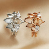 Breast Milk Resin Ring Setting 925 Sterling Silver Plated DIY Ring