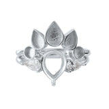 Breast Milk Resin Ring Setting 925 Sterling Silver Plated DIY Ring