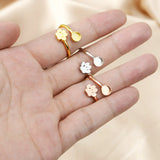 Breast Milk Resin Ring Bezel Setting Paw Solid 925 Silver Rose Plated