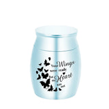 Butterfly Keepsake Urn for Human Ashes Aluminum Memorial Ash Jar