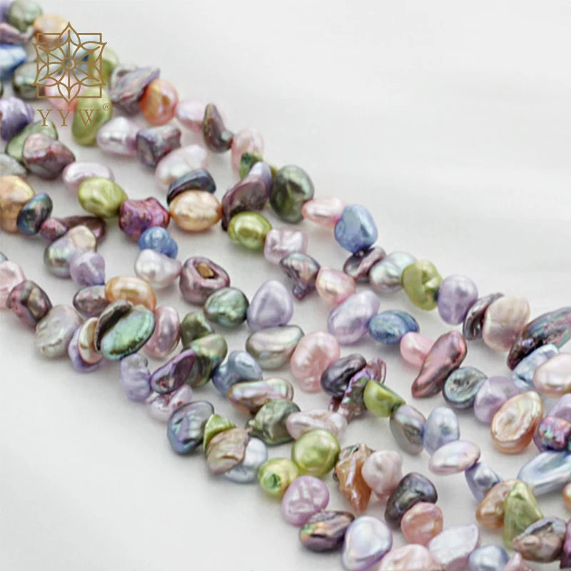 Keishi Cultured Pearl Beads for DIY Jewelry, 5mm, 15 Inch Strand