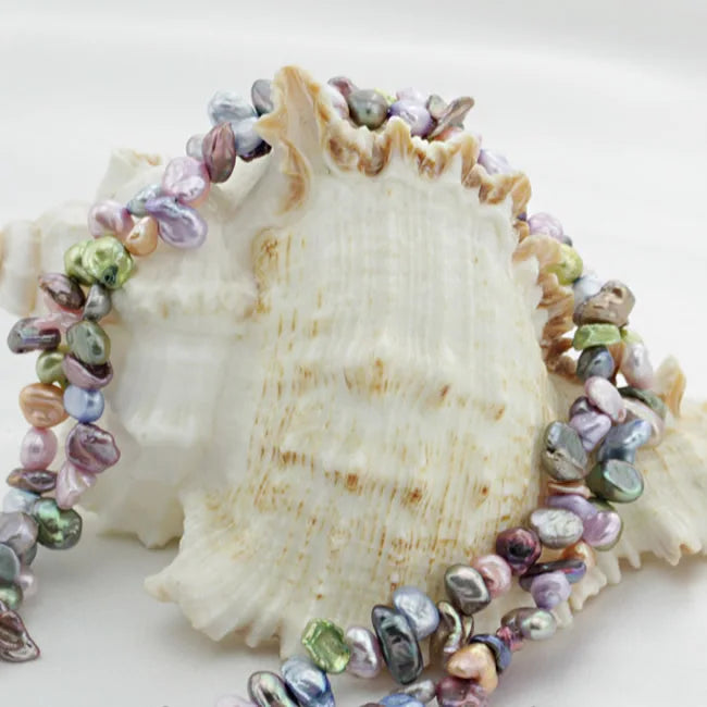 Keishi Cultured Pearl Beads for DIY Jewelry, 5mm, 15 Inch Strand