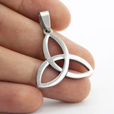 Stainless Steel Keltic Knot Triangle Pendant Charms 10pcs
