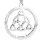 Stainless Steel Keltic Knot Triangle Pendant Charms 10pcs