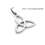Stainless Steel Keltic Knot Triangle Pendant Charms 10pcs