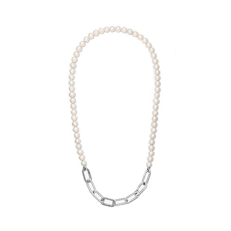 925 Sterling Silver Jewelry Set for Women - DIY Bead Necklace Bracelet Earrings