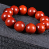 African Leaflet Rosewood Beads Necklace for Men and Women