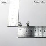 Kettlebells Stud Earrings, Fitness Gym Jewelry, 925 Sterling Silver