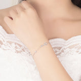 925 Silver Bracelet with Zirconia - Sparkling Bangle Gift