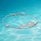 925 Silver Bracelet with Zirconia - Sparkling Bangle Gift