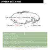 925 Silver Bracelet with Zirconia - Sparkling Bangle Gift