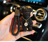 Diamond Bear Key Chain for Women Men