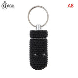 Key Chain Medicine Organizer Bottle Pill Box Tablet Holder