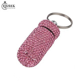 Key Chain Medicine Organizer Bottle Pill Box Tablet Holder