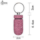 Key Chain Medicine Organizer Bottle Pill Box Tablet Holder