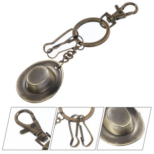 Retro Purse Keychain Hat Shape Backpack Keychain Bag Hanging Ornament