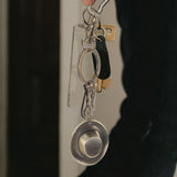 Retro Purse Keychain Hat Shape Backpack Keychain Bag Hanging Ornament