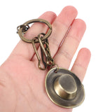 Retro Purse Keychain Hat Shape Backpack Keychain Bag Hanging Ornament