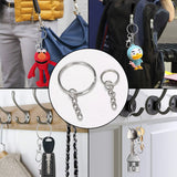 300Pcs Key Chain Rings Bulk with Jump Rings and Screw Eye Pins