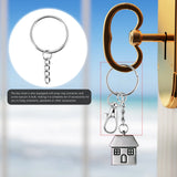 300Pcs Key Chain Rings Bulk with Jump Rings and Screw Eye Pins