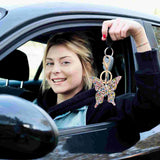 Rhinestone Crystal Keychain Charm for Women Handbag Pendant Ornament Purse