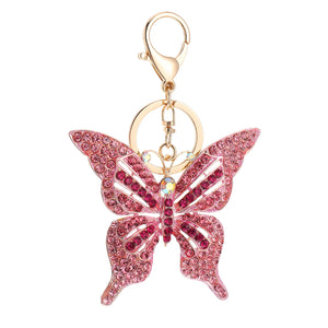 Rhinestone Crystal Keychain Charm for Women Handbag Pendant Ornament Purse