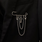 Key Pendant Brooch Baroque Brooches Punk Gothic Harajuku Jewelry