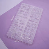 Crystal Epoxy Mold Key Resin Mould DIY Decoration Silicone Mold