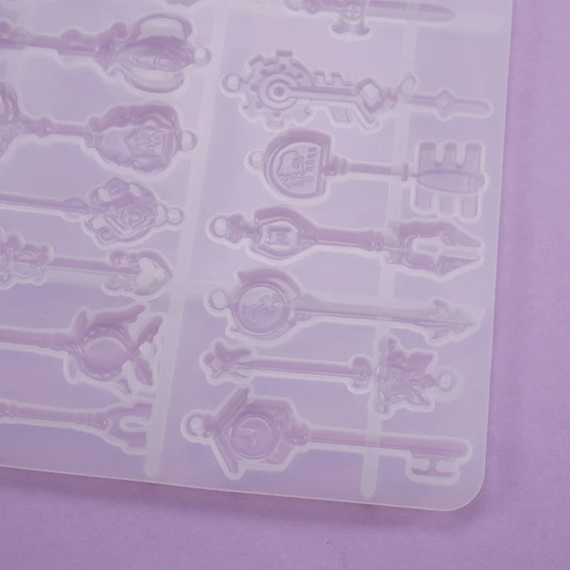 Crystal Epoxy Mold Key Resin Mould DIY Decoration Silicone Mold