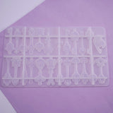 Crystal Epoxy Mold Key Resin Mould DIY Decoration Silicone Mold