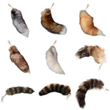 Raccoon Coat Tails Chain Keychain Keyring Gift Hair Accessories