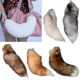 Raccoon Coat Tails Chain Keychain Keyring Gift Hair Accessories