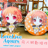 LoveLive Aqours School Idol Project Key Chain Takami Chika Pendant Charm