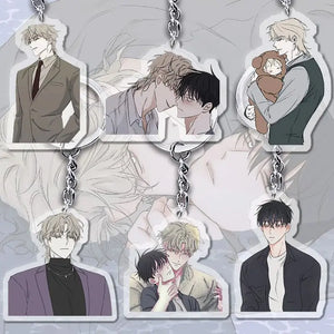 Night By The Water Key Chain Acrylic Pendant Charm Cosplay Anime Jewelry