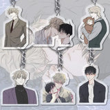 Night By The Water Key Chain Acrylic Pendant Charm Cosplay Anime Jewelry
