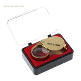 Folding Magnifying Glass 30x Mini Loupe for Reading Jewelry