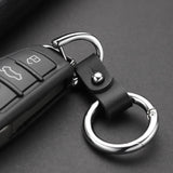 Leather Car Key Chain Ring Holder Detachable Keyring YP011