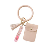 Keychain Bracelet Keychain Ring with Wallet for Women