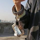 Keychain Bracelet Keychain Ring with Wallet for Women