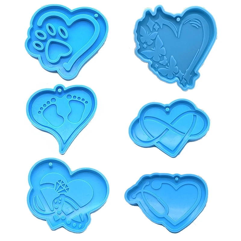 Silicone Mold for Key Chain Pendant with Hole