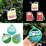 Keychain Silicone Mold for DIY Key Chain Pendant with Hole