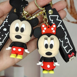 Cartoon Silicone Keychain Mickey Mouse Donald Duck Handbag Pendant